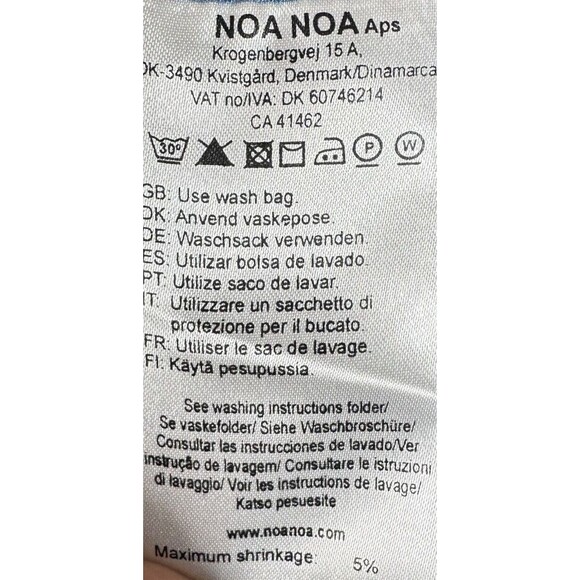 Noa Noa Slip Dress Womens Sz M Blue Sleeveless Spaghetti Strap Feminine Romantic - Picture 8 of 13